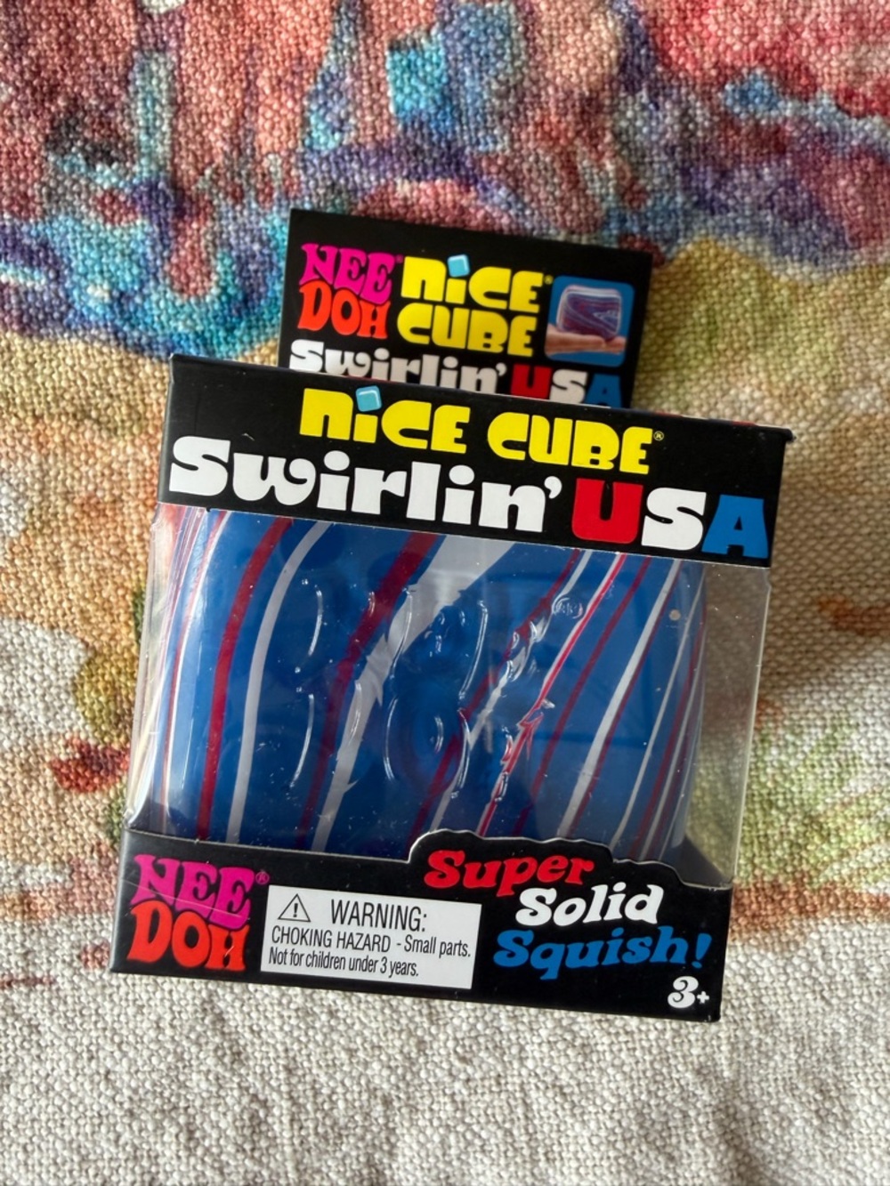 Nice Cube Swirlin' USA Super Solid Squish - Blue Red White